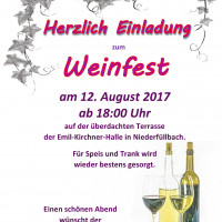 Weinfest am 12. August 2017